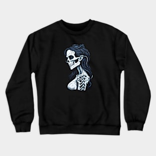 Cartoon Female Skeleton Crewneck Sweatshirt